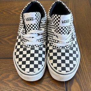 Vans Kids Black and White Checkered Sneakers